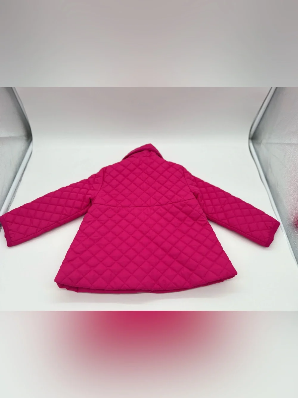 Little Me Girls Pink Winter Button Up Coat 3T